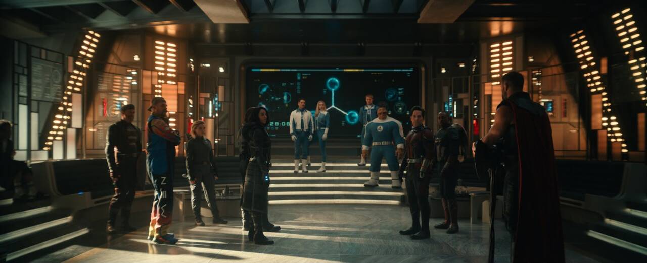 The film's strength also lies in the number of heroes it brings together. Thor is seen addressing a massive gathering that includes Sam Wilson&rsquo;s Captain America, Ant-Man, the Fantastic Four, Yelena Belova, Bucky Barnes and several other Avengers.